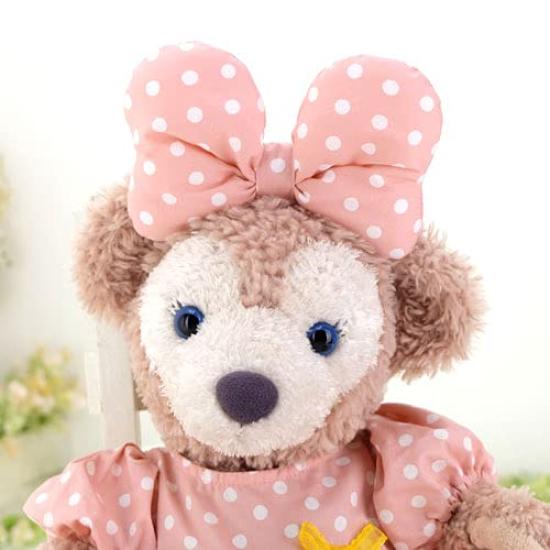 cushu cush Duffy and ShellieMay Costume Toy Sold Made in Cute Light Pink Polka Dot and Shoes (Plush Separately) Japan, Dress, Headband, Petticoat,