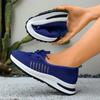Fashion 2025 Womens Comfort Breathable Sneakers Plus Size Soft Thick Sole Non Slip Mesh Shoes Woman Summer Platform Lace Up Casual Shoes