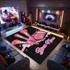 1PC Custom Name Beauty Tools Collection Theme Floor Mat Ideal for Living Room, Game Rooms, Office, Bedroom,Floor Mat Playful Design