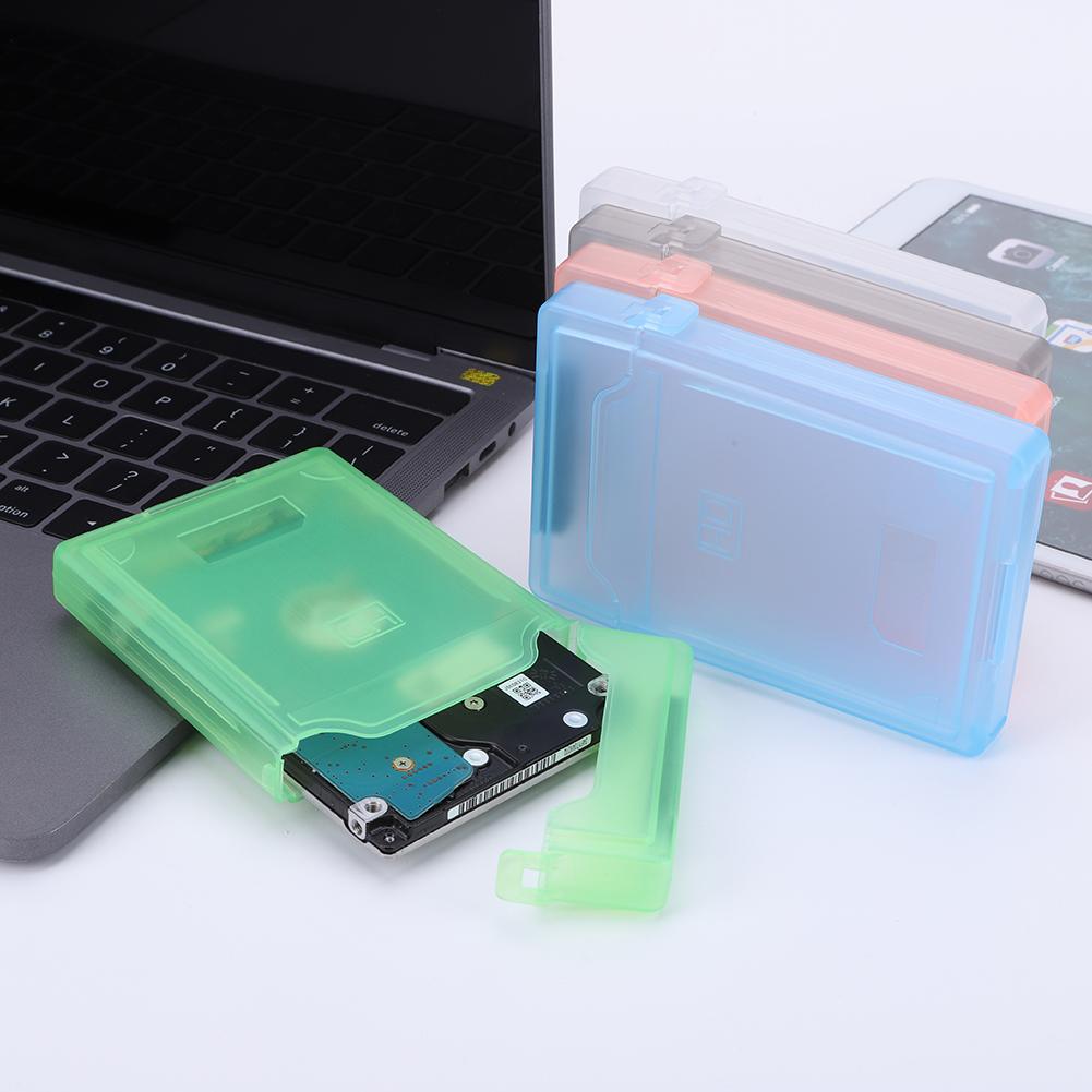 2.5 In HDD SSD Protective Case Anti-static Hard Drive Disk Protective Box Plastic Moisture-proof Protective Cover Dustproof