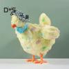 Chicken Laying Egg Toys with Sound Music Electric Crazy Plush Chicken Doll Cute Hen Toy Egg Lays Stuffed Animal for Children