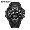 Sanda Youth Fashion Luminous Waterproof Shockproof Alarm Men's Watch