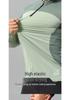 Men's Quick-Dry Long Sleeve Running T-Shirt with Stand Collar and Half Zip, Solid Color Fitness Training Top