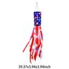 American Flag Windsock 3 Modes Hanging 4th of July Decorations Reusable Independence Day Memorial Day Windsocks for Home Decor
