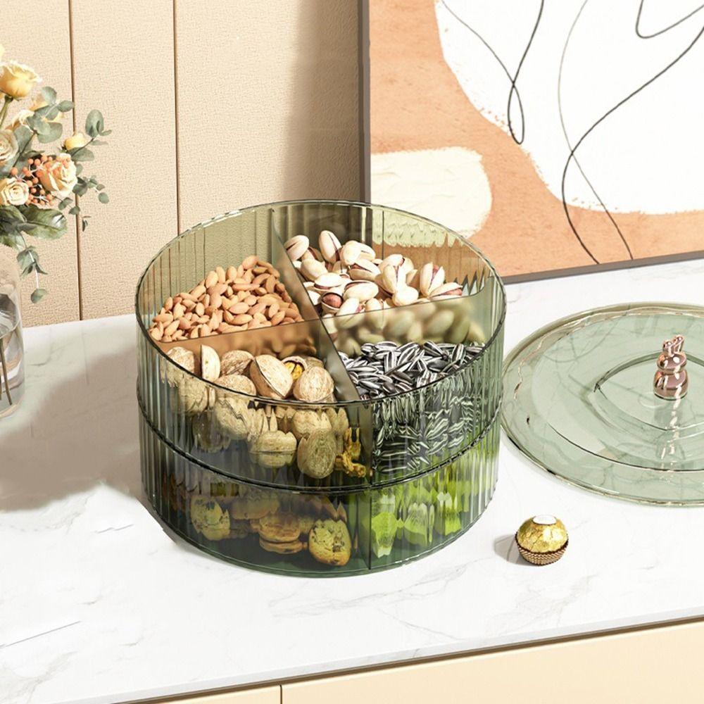Cartoon Food Storage Tray Large Capacity Snack Storage Box Simple Dividing Fruit Tray  Nuts