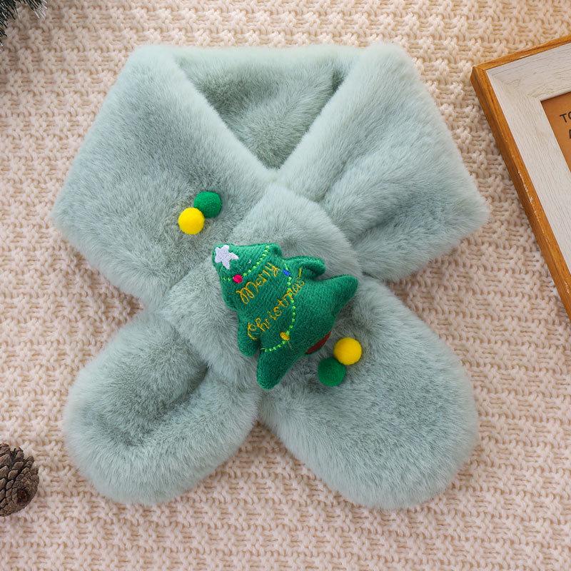Kids' Cute Cartoon Korean Style Winter Neck Warmer Scarf – Cozy for Boys and Girls