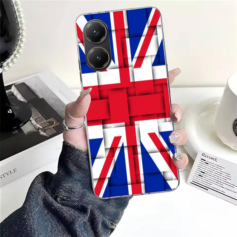 Union Jack England UK Flag Soft Phone Case For Xiaomi Redmi 15C 15 13C 13 Poco X5 X6 X7 F7 Ultra M7 12C 12 10 10C 9C 9A 9T 9 Fun