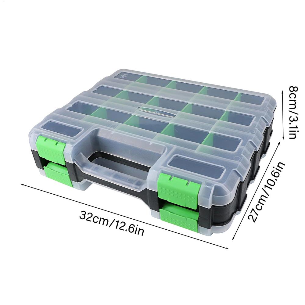34-compartment Screw Organizer Box Screw Craft Jewelry Organizer Box Metal Parts Hardware Tool Screwdriver Repair Tool Box
