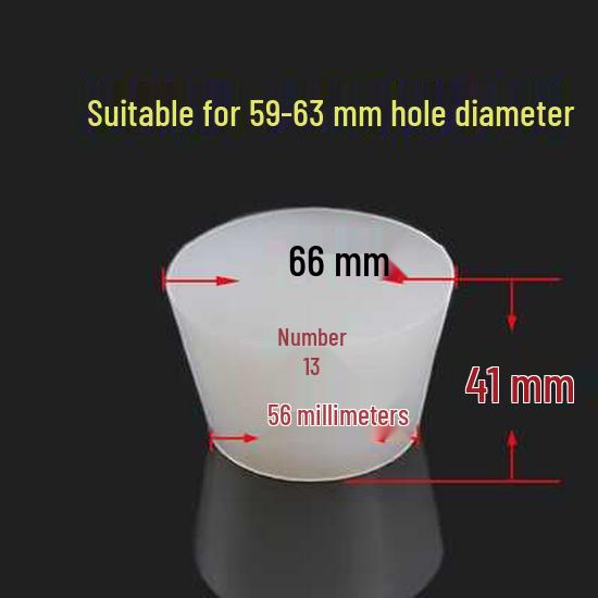 Silicone Rubber Seal Plug for Test Tubes & Drains with Hole
