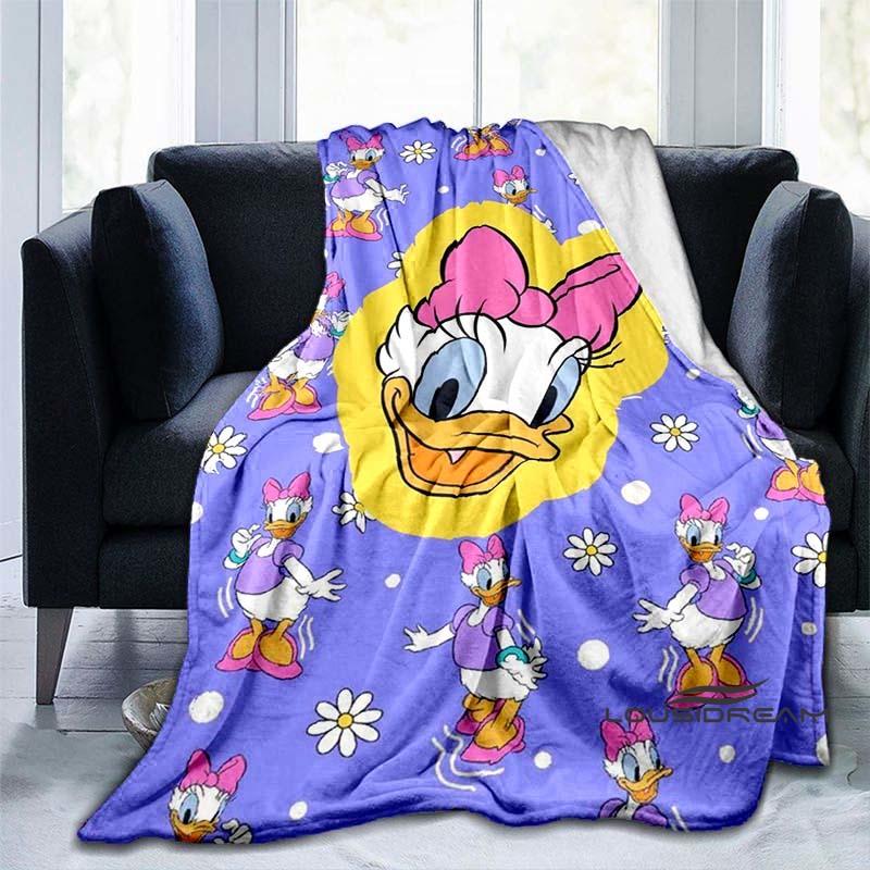 Cute Cartoon Daisy Duck Blanket Soft and Comfortable Perfect for Home Décor Bedroom Living Room and Sofa Throw