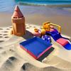 Foldable PVC Sandbox Square Sand Play Pool for Kids Pets Portable Beach Toy Pet Bath Tub Reinforced Base Reusable Sand Play Kit