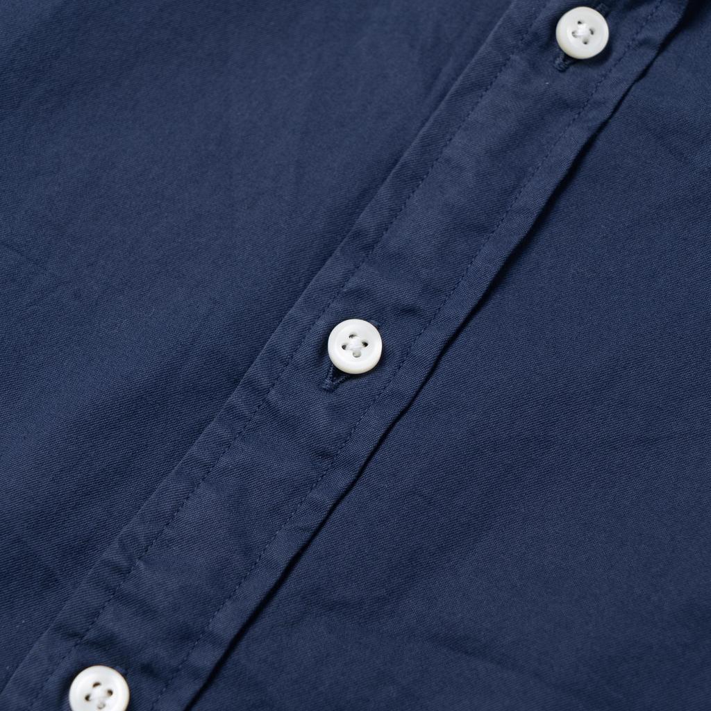 Polo Ralph Lauren Logo Pointed Collar Single-Breasted Short Sleeve Shirt Men shirts Navy-Blue 710914495-006