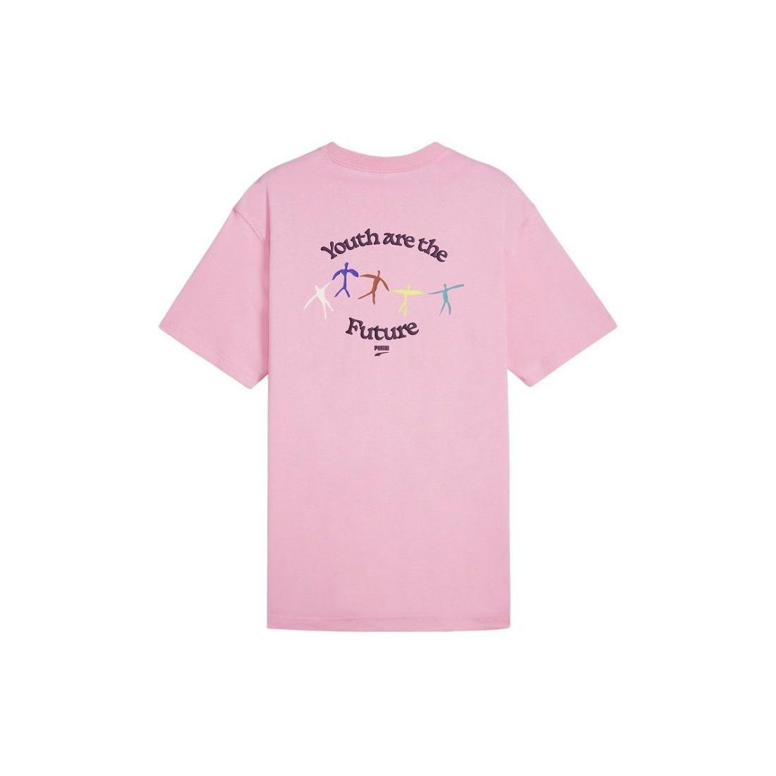 PUMA Youth Are The Future Graphic T-shirt Pink Men s 626097-30 XS