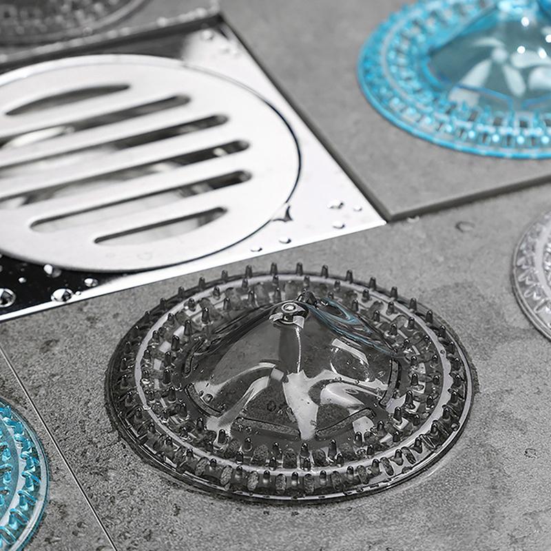 10Pcs Disposable Drain Filter Hair Catcher Hair Proof Bathroom Floor Drains Shower Drain Cover Anti-Clog Mesh For Hair/Waste