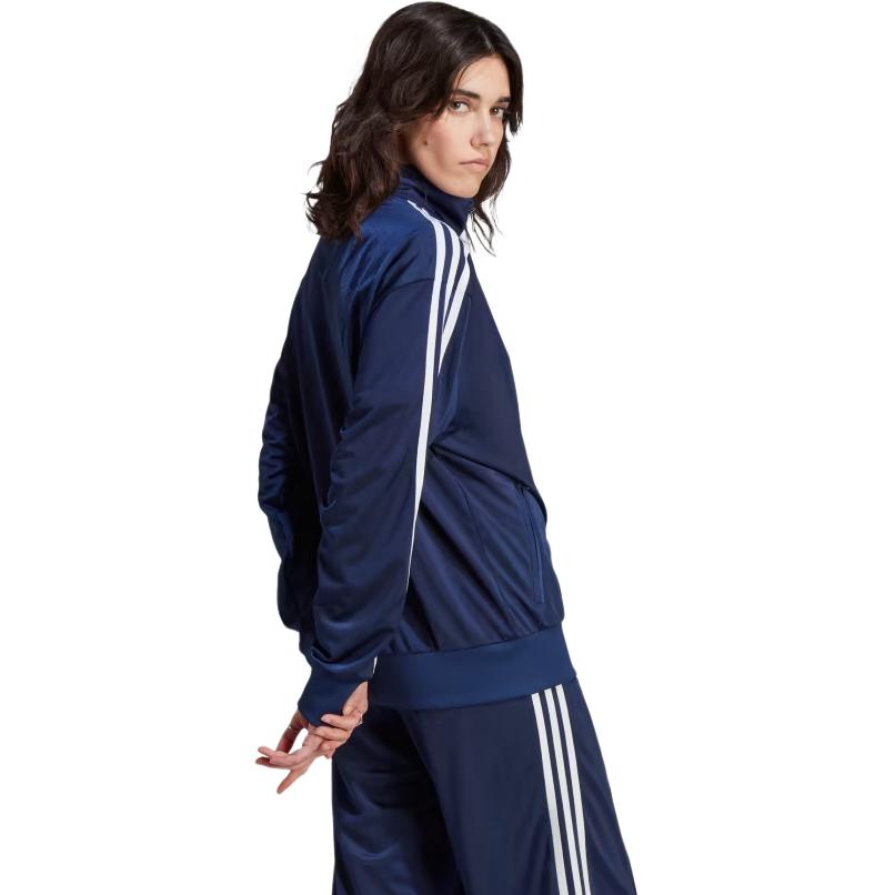 adidas Adicolor Classics Firebird Track Top with Stripes & Stand-Up Collar Women Tops Navy IL3816