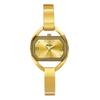 YaLaLuSi Elegant Gold Bangle Ladies Watch Green Dial Tiny Crystal Index Quartz Wristwatch Vintage Watch Premium Gift Box