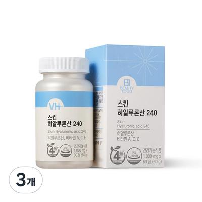 Vitamin House Skin Hyaluronic Acid 240 60g, 60 Tablets, 3 Units