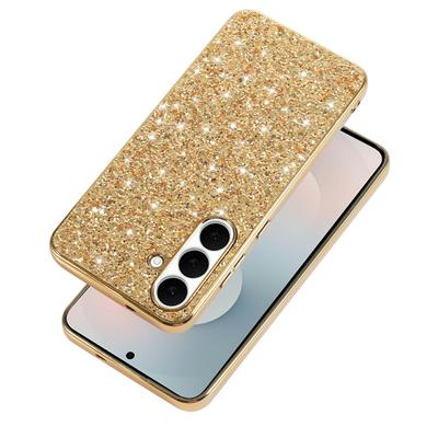 For Samsung Galaxy S25 FE Case TPU + PC Sparkling Glitter Phone Back Cover