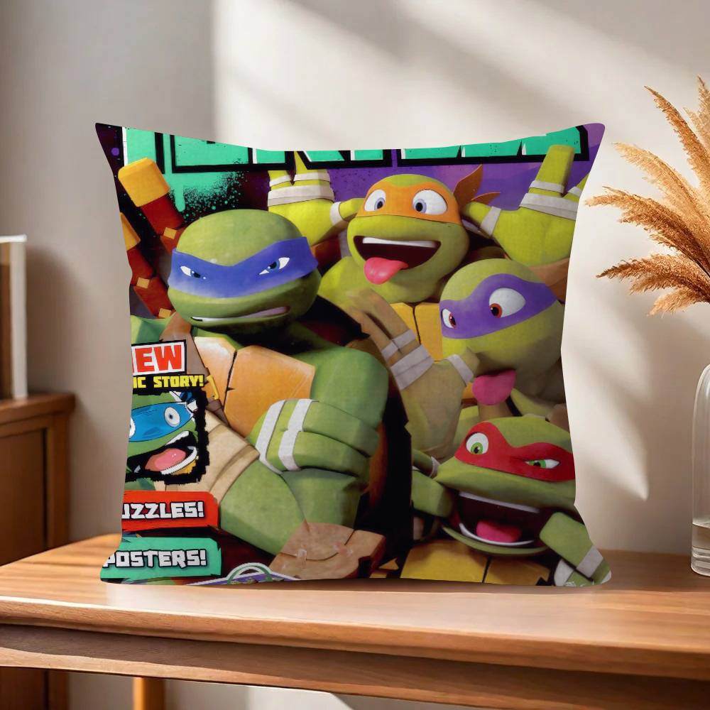 N-Ninja Movie T-Turtles  Pillow Cover for Bedroom Room and Living Room Sofa Decorative Cushion Cover
