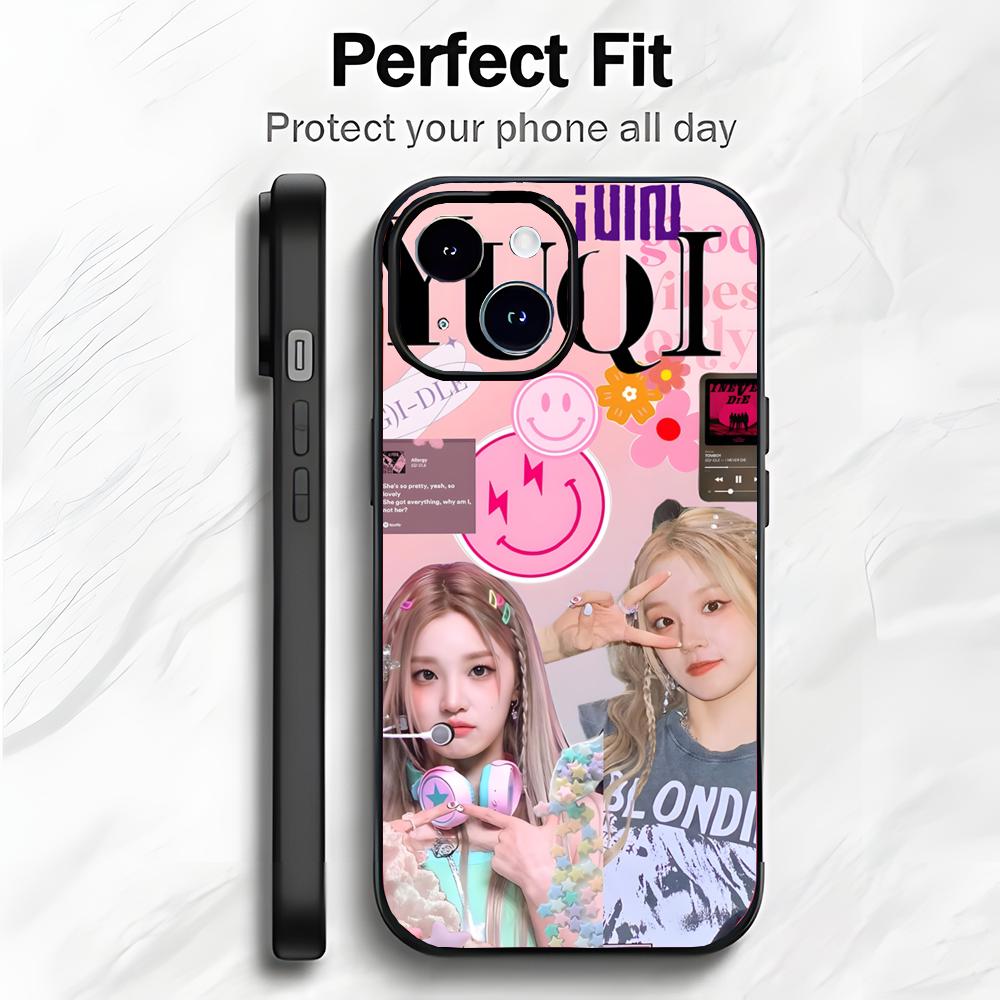 Korean Beautiful Singer S-Song Yuqi Phone Case Phone Case Soft Packaging Lightweight For iPhone17 16 15 14 13ProMax