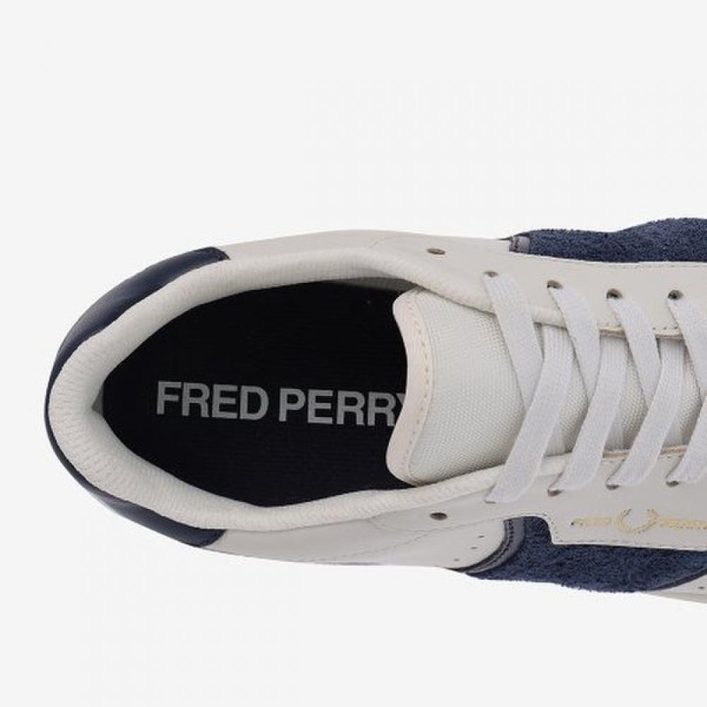 Fred Perry Men S SneakerS B4 Textured Leather Suede Sfpm2612323 254