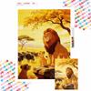 Diamond Painting 5D DIY Full Circle Diamond Painting Kit Home Bedroom Wall Decor Crafts The Lion King Simba Mufasa
