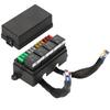 Pre-Wired Fuse Relay Box, 2/3/4/6 Way 4-Pin 40A Relay Block Kit, for Cars Truck Marine Boat Jeep