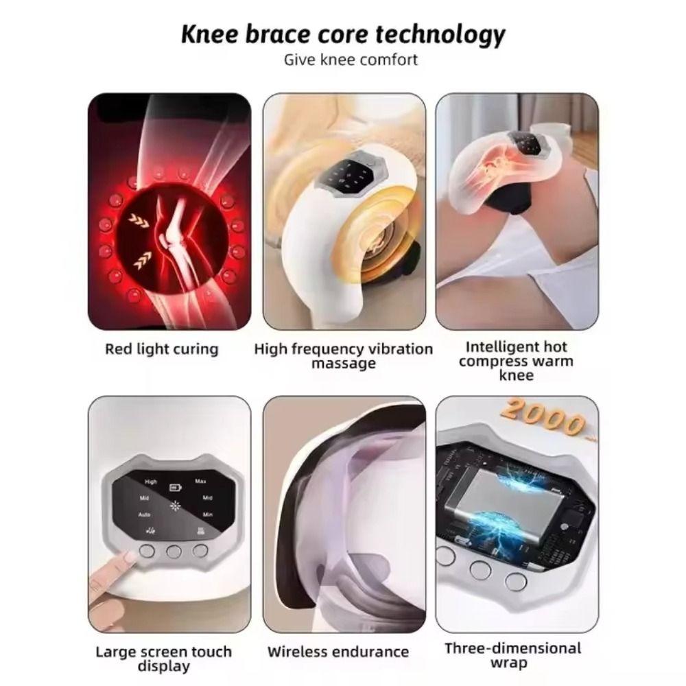 Hot Compress Knee Massager Vibration Shoulder Massager Portable Elbow Massager  Joint Relaxation