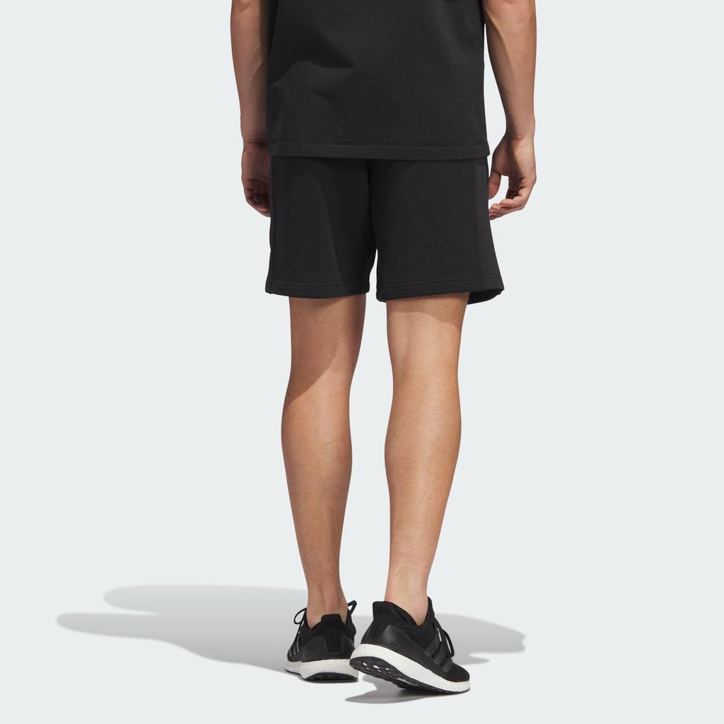 Adidas All Season Fleece Shorts With Solid Color Logo Men Shorts Black IK2129