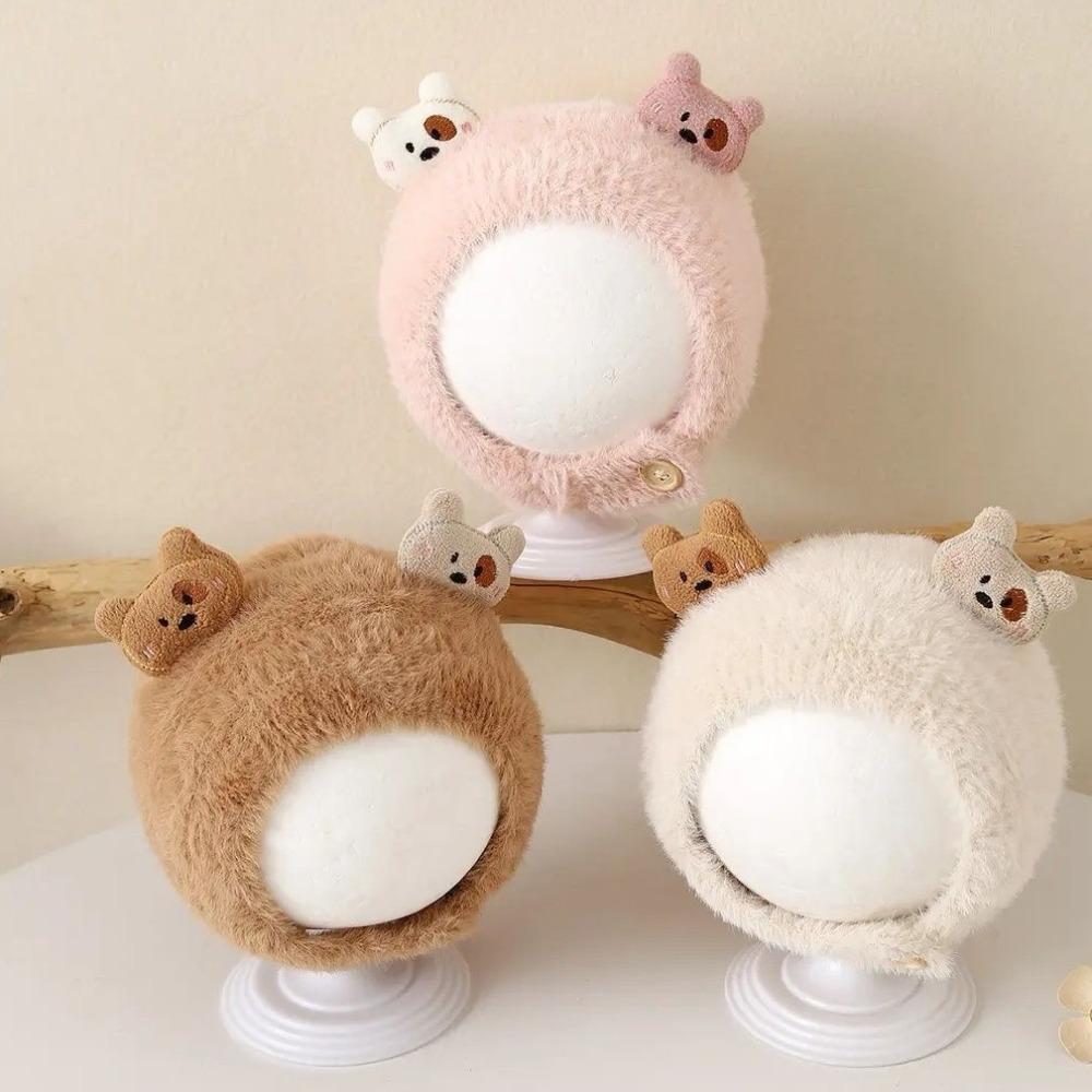 Plush Infant Beanie Cartoon Earflap Hat Cute Baby Hat Baby