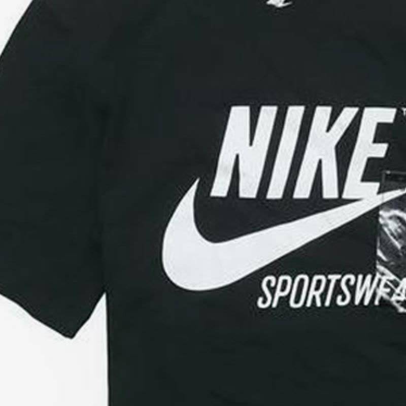 Nike T Shirts Men's Black Crew Neck Moderate Straight Fit BV0627-010