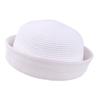 Stylish and simple versatile raffia straw woven hat medicine box hat simple wind sailor straw hat sun hat breathable landlord hat