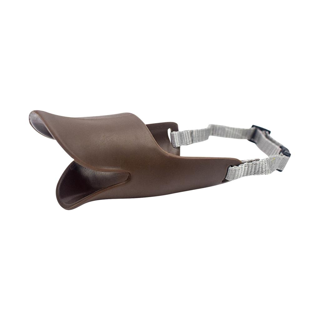 Duckbilled Shape Dog Mouth Covers Quiet Muzzle Masks Silicone Mouth Cover With Adjustable Strap For Small Medium Dogs Prevent Barking