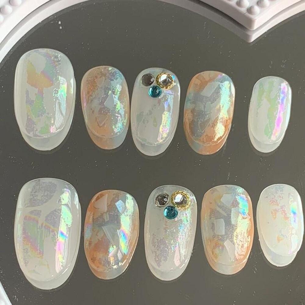 Mermaid Nail Foil Decals Laser Nail Art Stickers Professional Transfer Paper  Manicure DIY