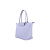 Longchamp Le Pliage Green Cierre de Botón y Cremallera Bolso Tote de Lona y Cuero Bolsos Tote para Mujer Azul Cielo 2605919P79