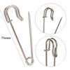 10 Large Safety Pins 2.9" Heavy Duty Blanket Pins Bulk Steel Spring Lock Pins Fasteners for Blankets Crafts Skirts Brooch Making