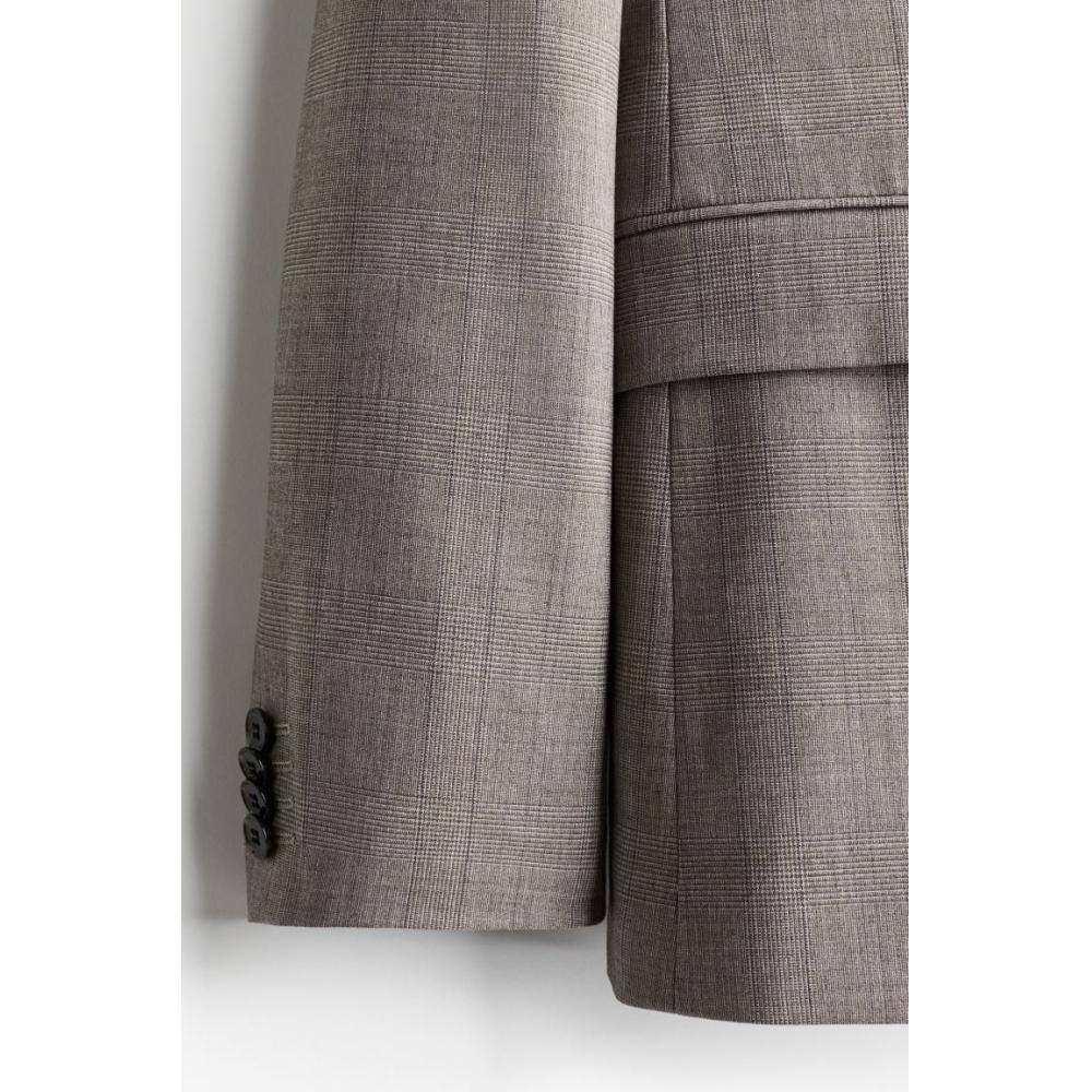 H M Jacket sliM Fit Dark Beige