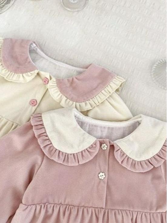 Autumn Baby Girl Bunny Ears Romper - Cute, Fashionable, Comfortable Onesie