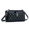 Wallet Women's Touch Screen Mobile Phone Bag Rhombus Sweet Shoulder Messenger Bag Multi-card Women's Zipper Clutch Bag