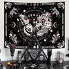 VIKAMA Psychedelic Butterfly Skeleton Mushroom Tapestry Living Room Dormitory Sofa Background Wall Bedroom Wall Decoration