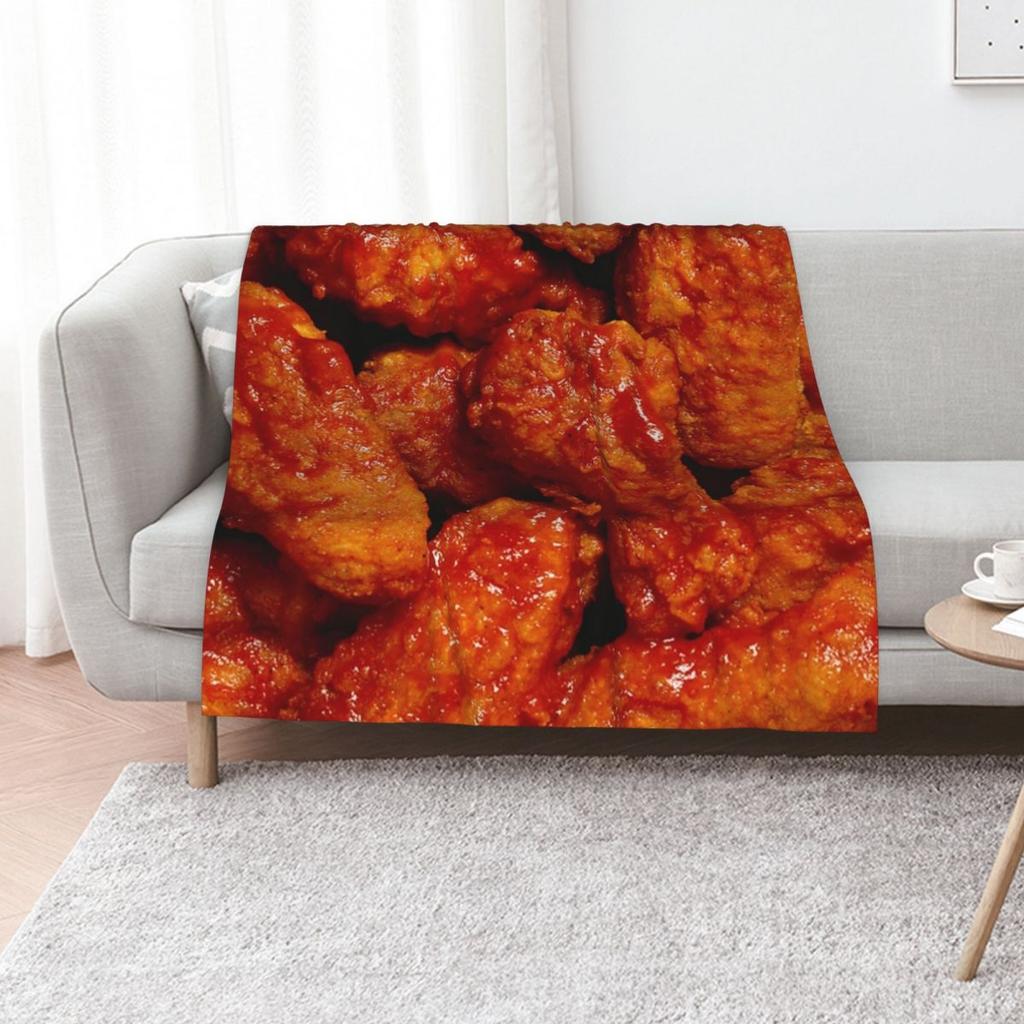 Chicken Wings 9 Throw Blanket Thin Luxury Thicken Beautifuls Warm For Winter Blankets Ands Flannel Fabric Blankets