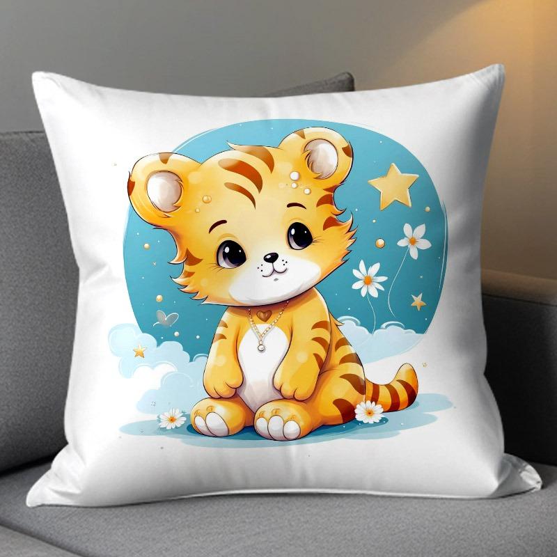 

Наволочка с изображением китайского зодиака для украшения общежития, офиса, гостиной, дивана, домашней наволочки 45x45cm