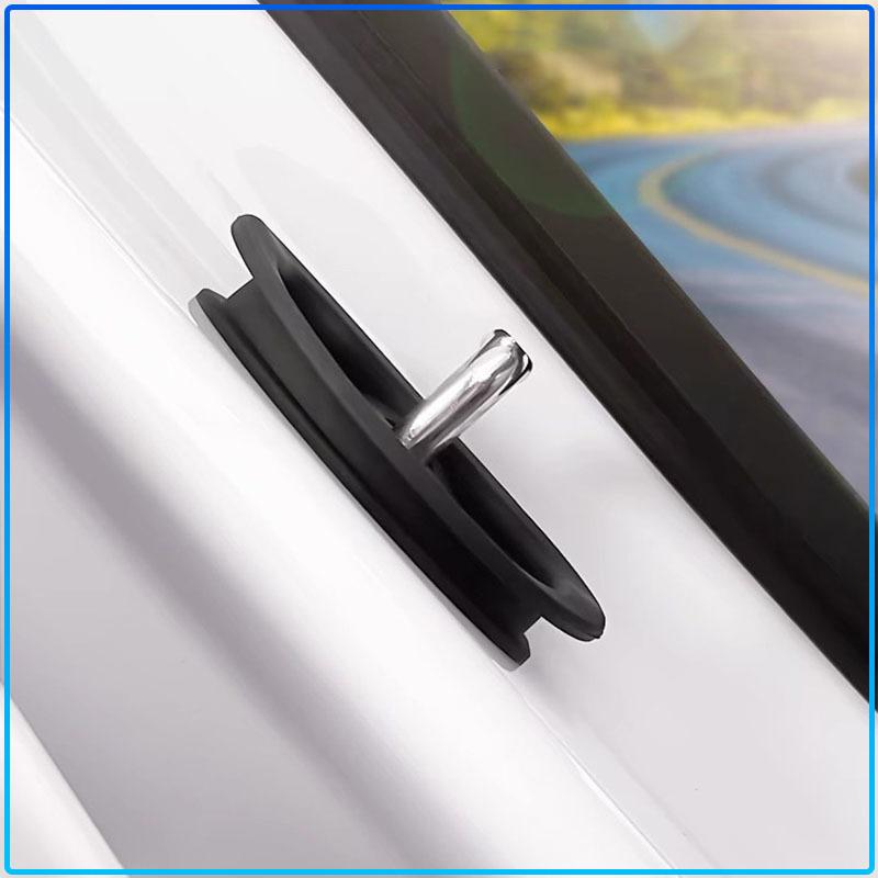 4Pcs Car Door Lock Anti-collision Silicone Cover sticker For Volvo Rdesign XC90 S60 XC60 V70 S80 S40 V50 V40 V60 C30 S70