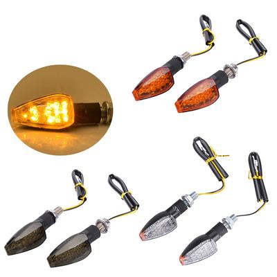 2 Τεμάχια Φως Φλας LED Μοτοσυκλέτας Motorcross Κοντό Φλας Πλαϊνά Φώτα Για Yamaha Kawasaki Honda Suzuki