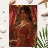 HD Metal Tin Sign Exotic Belly Dancer Girl Vintage Wall Art Retro Metal Poster for Home Bar Man Cave Decor Waterproof Rustpro