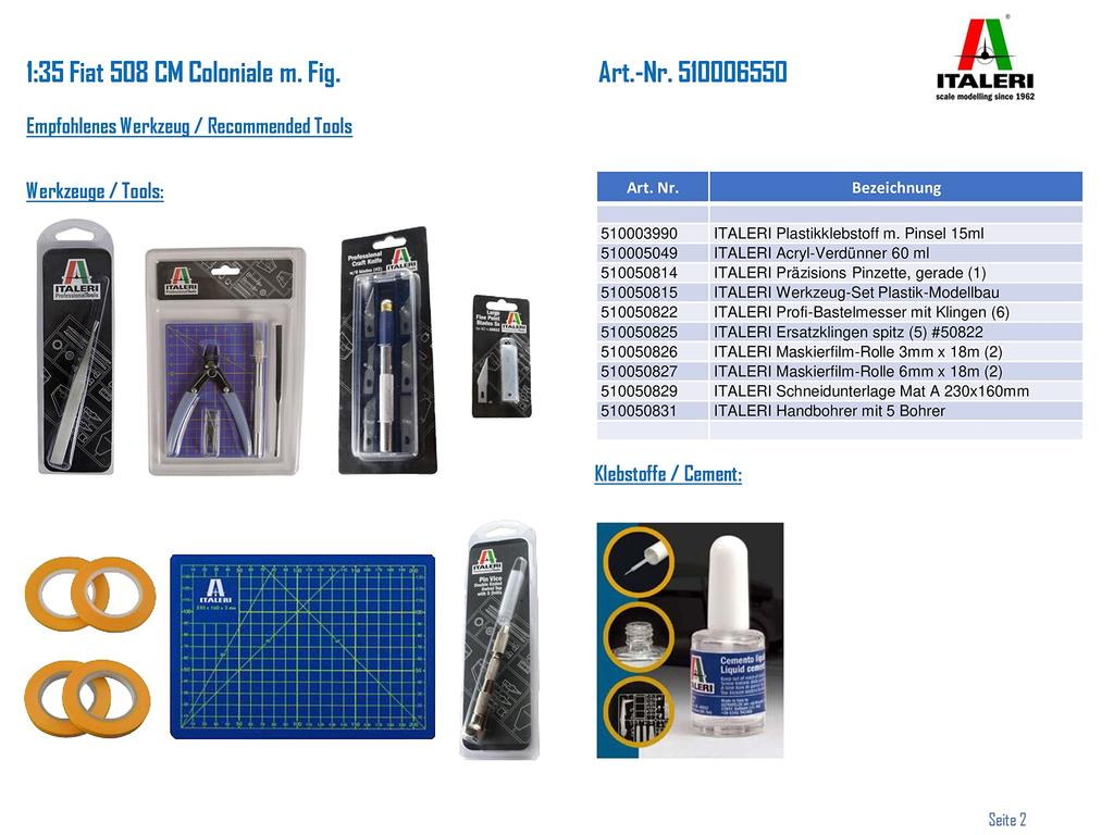 Italeri Tamiya Military Series 6550 Fiat 508 CM Coloniale driver Plastic Model 38550 IT6550 (ITALERI) 1/35 No. (with figure)