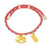 Entzückender Cartoon-Pferdeanhänger an geflochtenem Armband Ideal für den täglichen Gebrauch Layering Vielseitiges stilvolles Accessoire