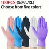 Multi Colored, Disposable Nitrile Gloves, Essential for Kitchen, Pet Care, Hair Dyeing, Nail Art, and Food Preparation