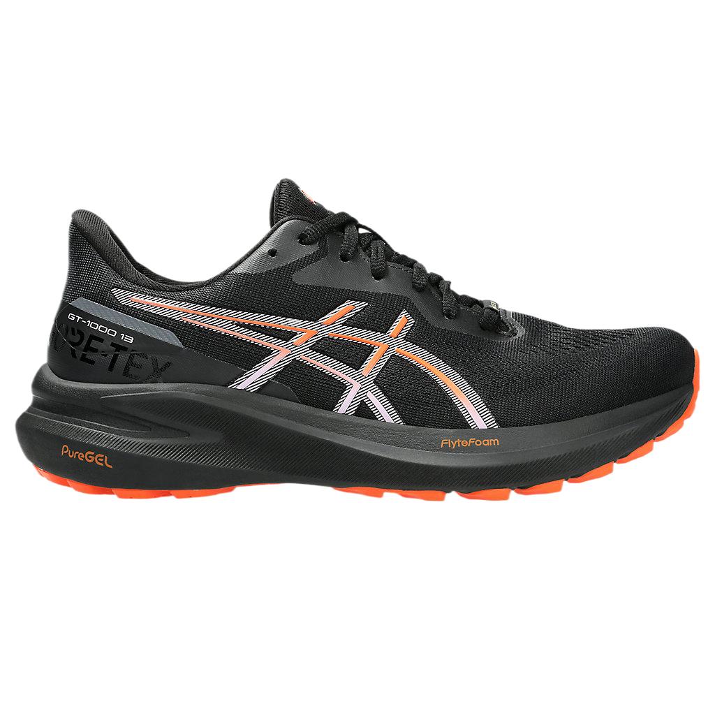 Asics GT 1000 13 GORE-TEX Black Nova Orange Women Sneakers 1012B661-002