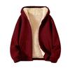 Cappotto da uomo pesante e spesso in pile Felpa con cappuccio da uomo Cardigan